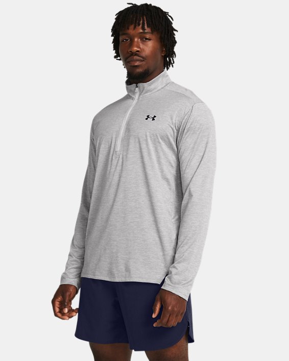 Men's UA Tech™ Vent ½ Zip, Gray, pdpMainDesktop image number 0